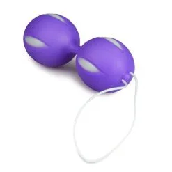 Easytoys Liebeskugeln Wiggle Duo Kegel Ball - Lila/weiß -Sexspielzeug für die Vagina Geschäft easytoys liebeskugeln wiggle duo kegel ball lilaweiss 827598