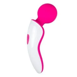 Easytoys Magic Wand Vibrator Mini-Wand-Massagegerät - Rosa/Weiß