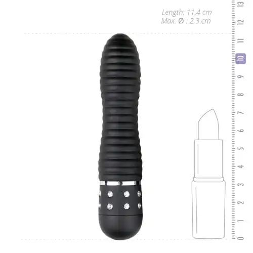 Easytoys Mini Vibrator Geriffelt In Schwarz 4 Easytoys Mini Vibrator Geriffelt In Schwarz – Bild 4