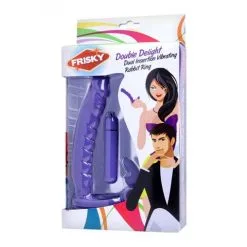 Frisky Penisring Double Delight Vibrierender Penisring Mit Vibrator -Sexspielzeug für die Vagina Geschäft frisky penisring double delight vibrierender penisring mit vibrator 862629