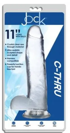 Jock Riesendildo Jock C-Thru Transparenter Dildo - 31 Cm -Sexspielzeug für die Vagina Geschäft jock riesendildo jock c thru transparenter dildo 31 cm 525549