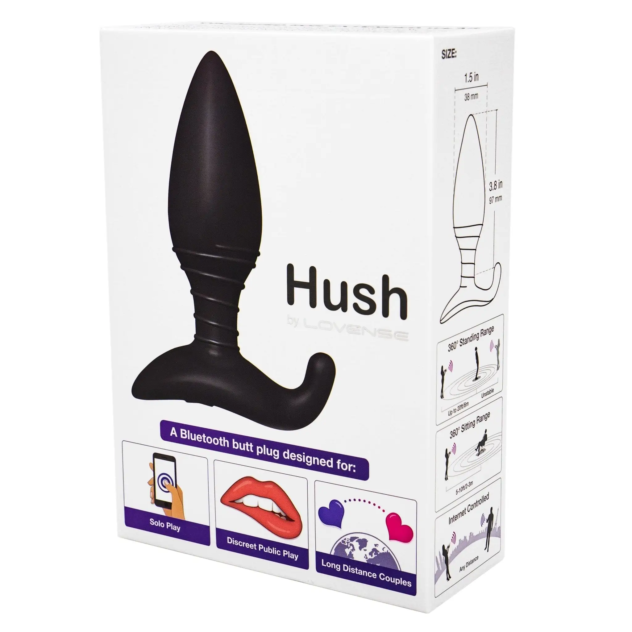 Lovense Analvibrator Lovense - Hush Butt Plug 38 Mm 7 Lovense Analvibrator Lovense - Hush Butt Plug 38 Mm – Bild 7