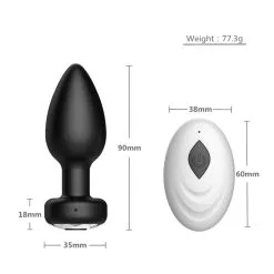 Marielove Anal Vibrator Plug Mit Fernbedienung -Sexspielzeug für die Vagina Geschäft marielove anal vibrator plug mit fernbedienung 536763