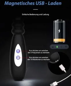 Marielove Analvibrator Mit Perlen -Sexspielzeug für die Vagina Geschäft marielove analvibrator mit perlen 555230