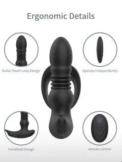 Marielove Analvibrator Penis-Hoden-Ring Mit Analvibrator 14 Marielove Analvibrator Penis-Hoden-Ring Mit Analvibrator -Sexspielzeug für die Vagina Geschäft marielove analvibrator penis hoden ring mit analvibrator 986027