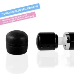 Marielove Magic Wand Vibrator Magic Wand Akku Schwarz -Sexspielzeug für die Vagina Geschäft marielove magic wand vibrator magic wand akku schwarz 484248