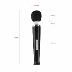 Marielove Magic Wand Vibrator Magic Wand Akku Schwarz -Sexspielzeug für die Vagina Geschäft marielove magic wand vibrator magic wand akku schwarz 620339