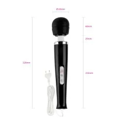 Marielove Magic Wand Vibrator Magic Wand Netz Schwarz -Sexspielzeug für die Vagina Geschäft marielove magic wand vibrator magic wand netz schwarz 198637