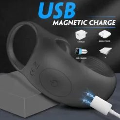 Marielove Penisring Penis-Hoden-Ring Mit Perineum Vibrator -Sexspielzeug für die Vagina Geschäft marielove penisring penis hoden ring mit perineum vibrator 515224