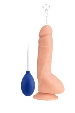 Marielove Saugnapfdildo Spritzender Dildo 23cm Pumpball
