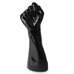 Master Series Analplug Rise Up Schwarze PVC Fist