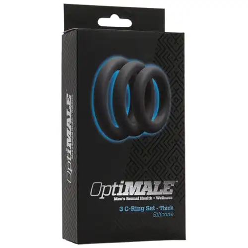 OptiMALE Penisring 3-teiliges Penisring-Set In Grau 2 OptiMALE Penisring 3-teiliges Penisring-Set In Grau – Bild 2